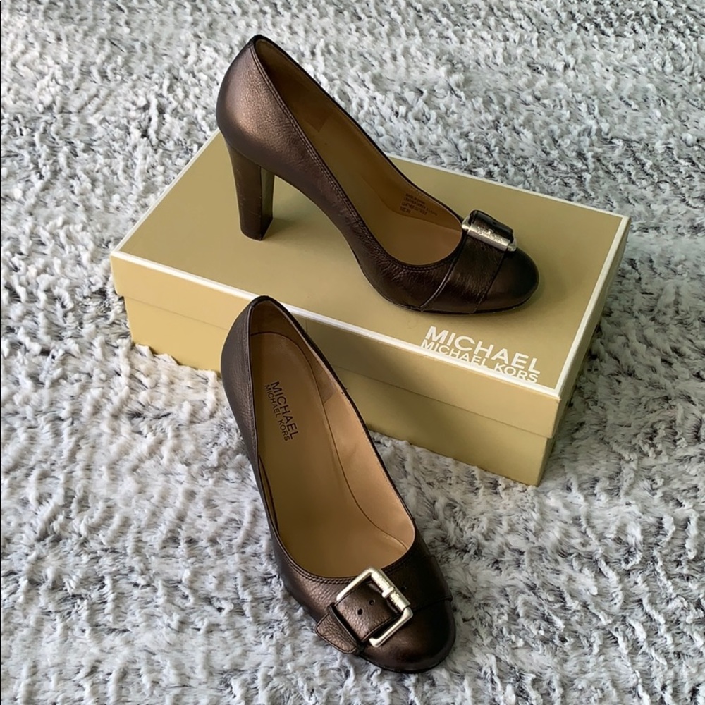 Michael Kors Bronze Heels